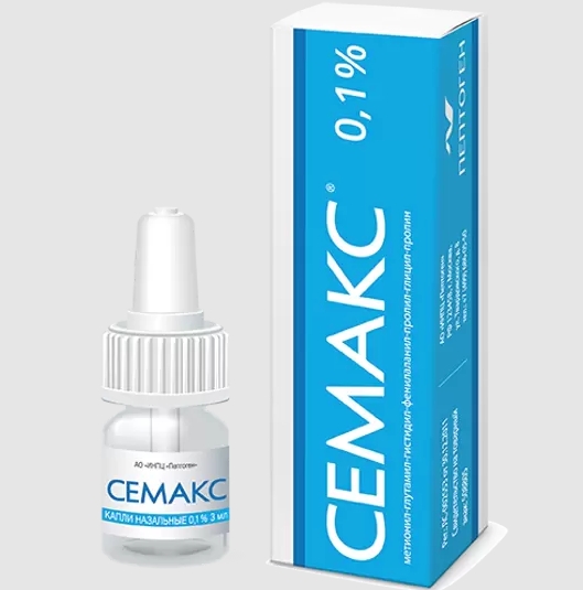 Семакс 0.1%, 3 мл, капли назальные
