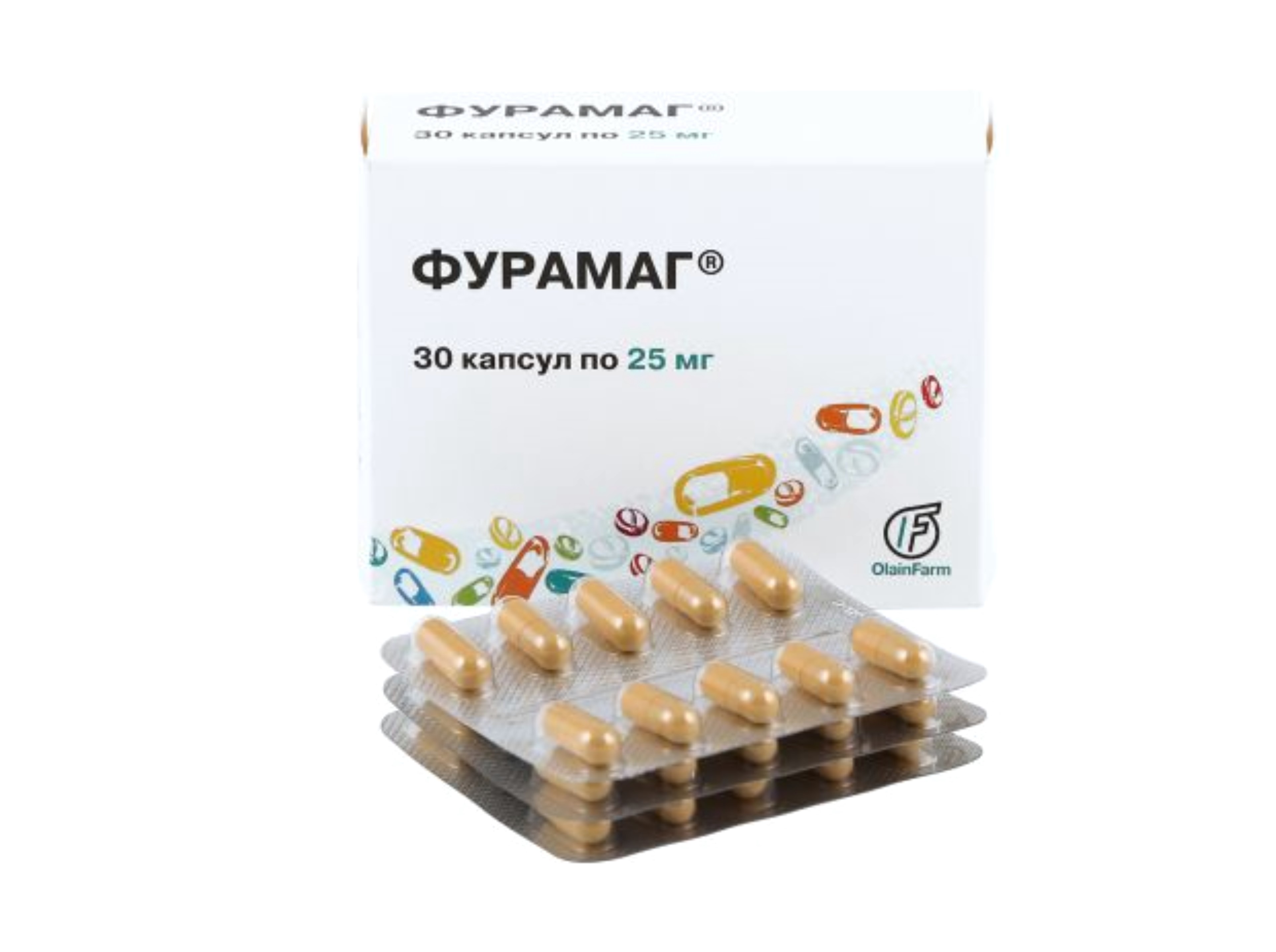 Фурамаг 25 мг, 30 шт, капсулы