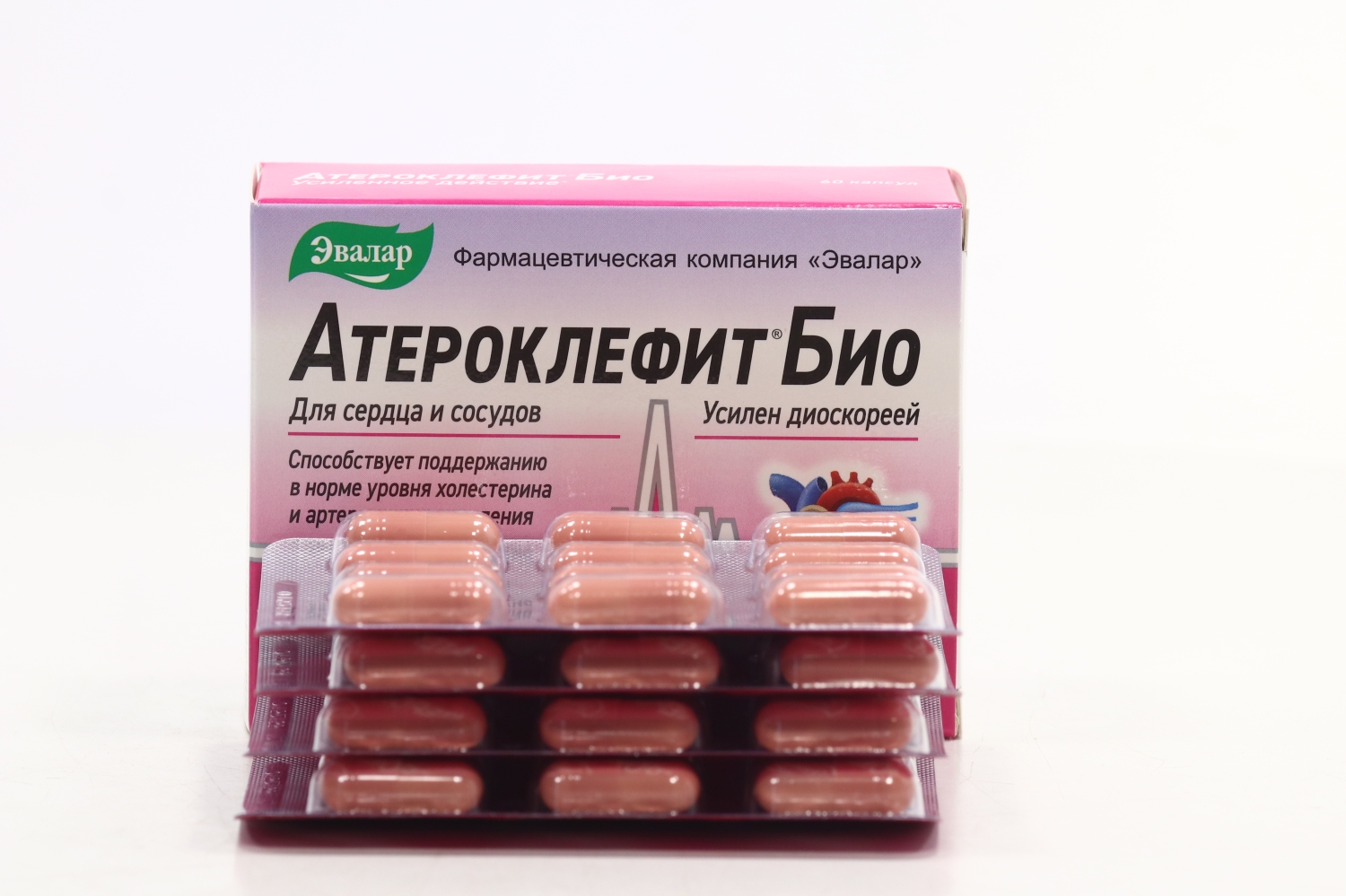 Атероклефит Био, 60 шт, капсулы Эвалар