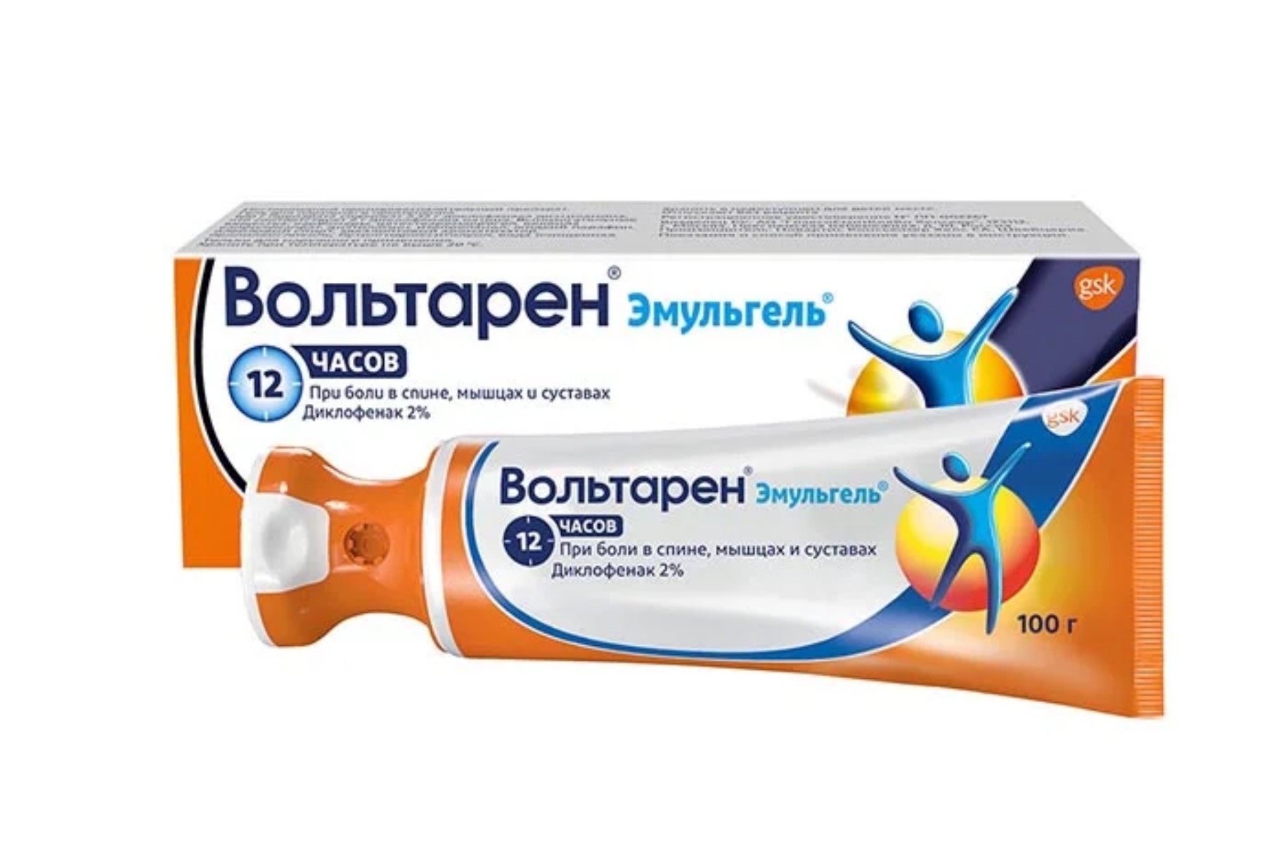 Вольтарен Эмульгель 2%, 100 г, гель для наружного применения