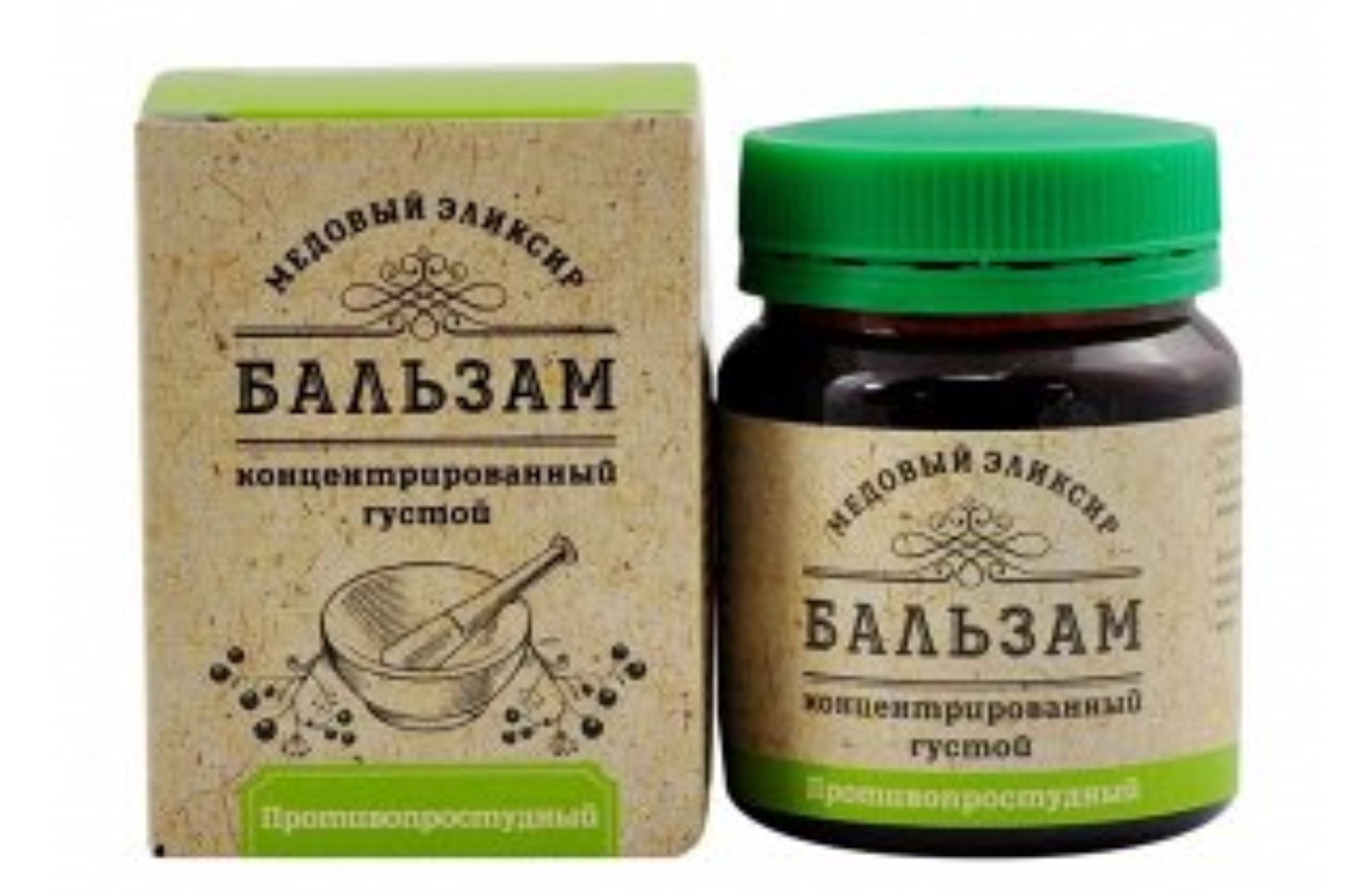 Бальзам Медовый эликсир Противопростудный концентрат, 140 г