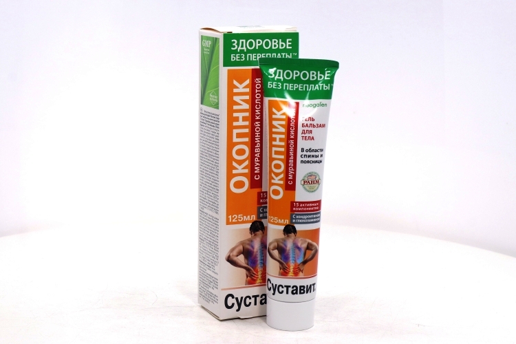 Суставит окопник-мурав к-та гель-бальзам, 125 мл, +25% в подарок