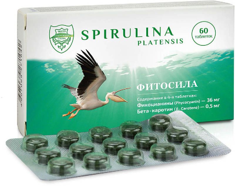 Спирулина-Фитосила, 60 шт, таблетки