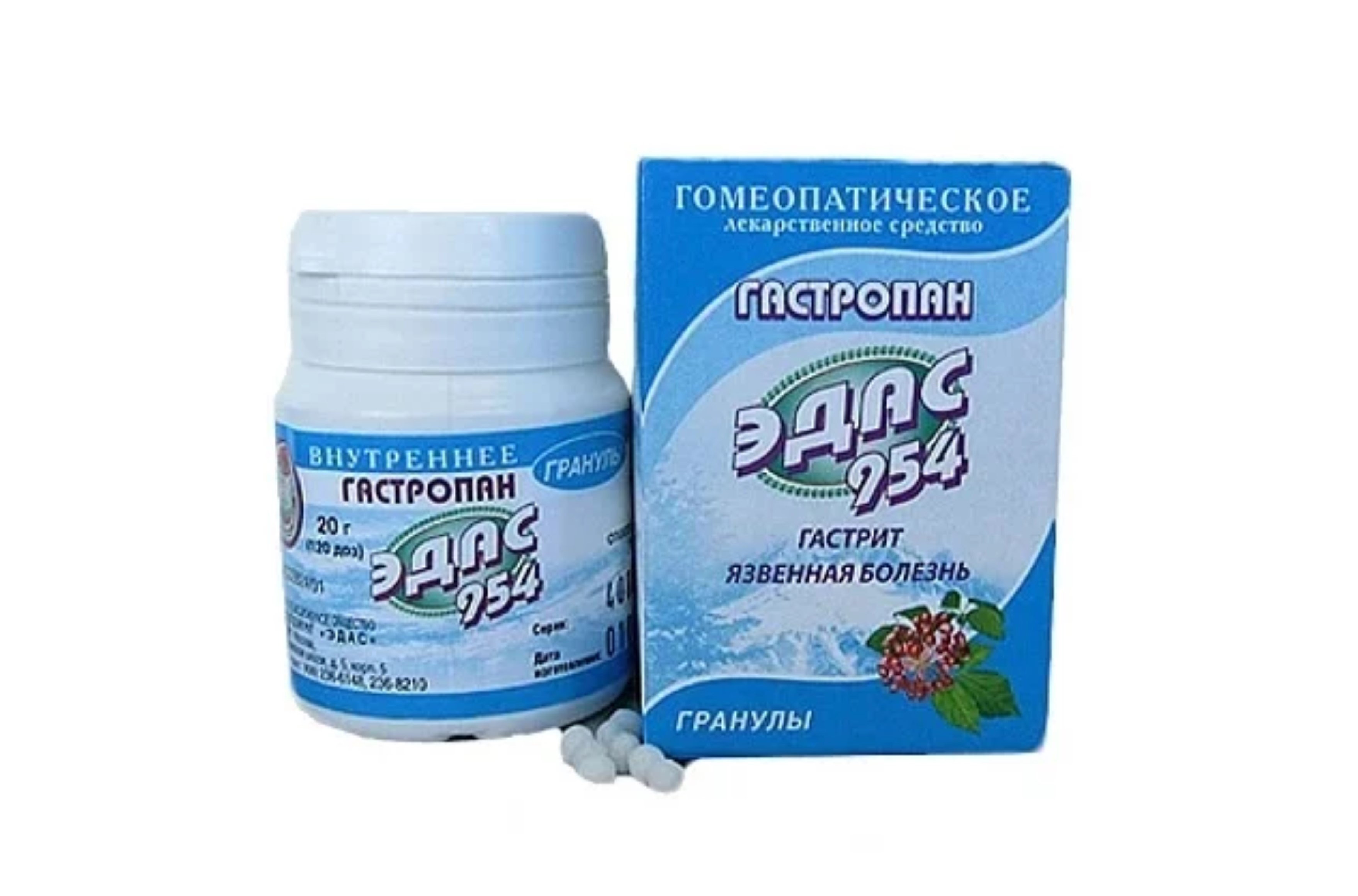 Гастропан Эдас-954, 20 г, гранулы гомеопатические