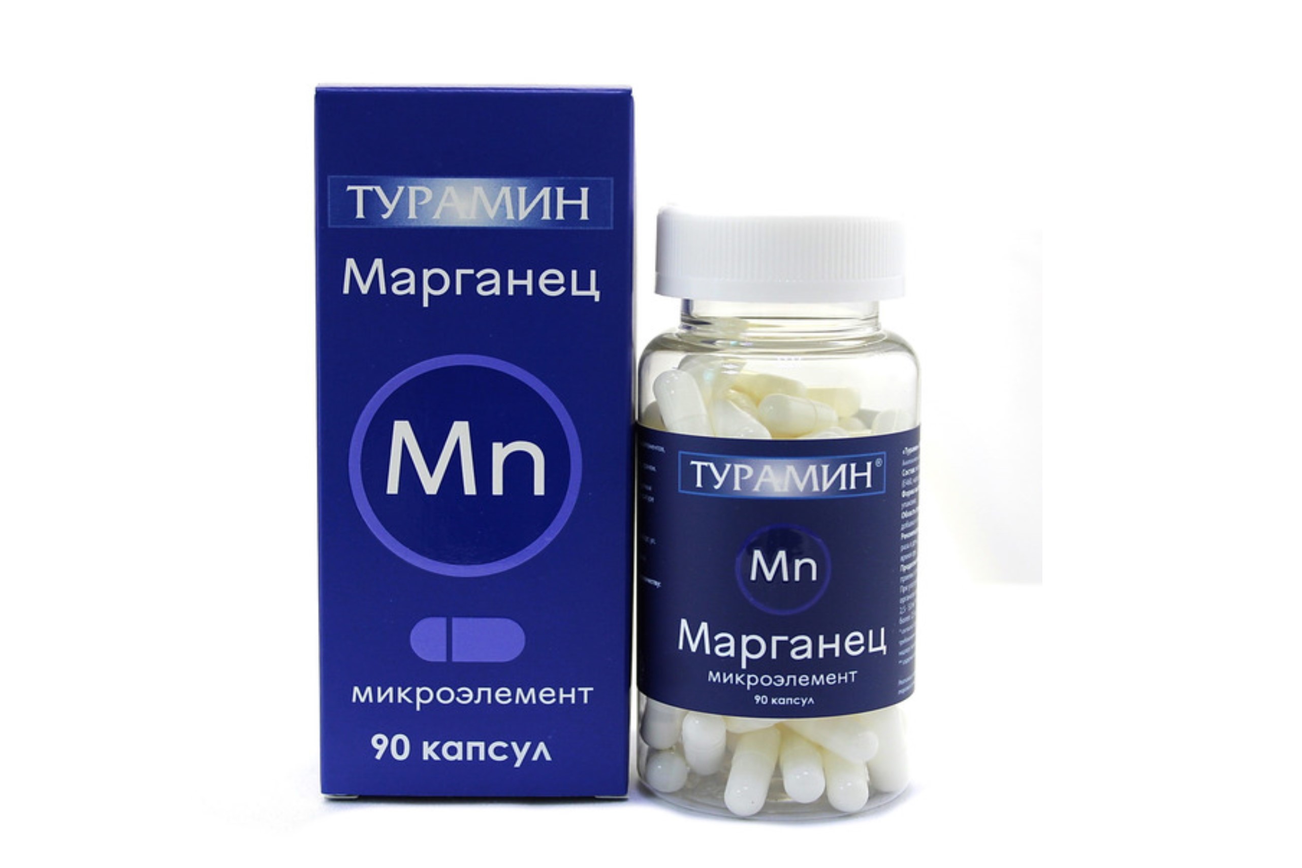 Турамин Марганец 0,2 г, 90 шт, капсулы