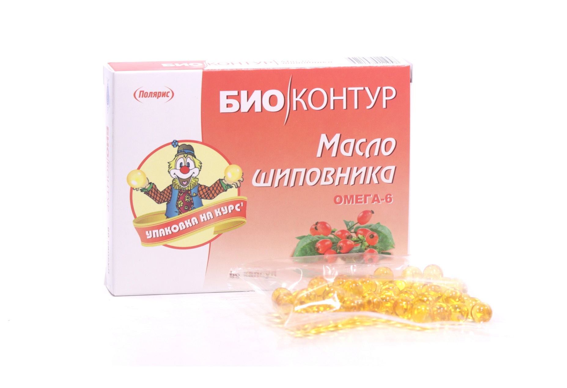 Масло шиповника Биоконтур, 340 мг, 60 шт, капсулы
