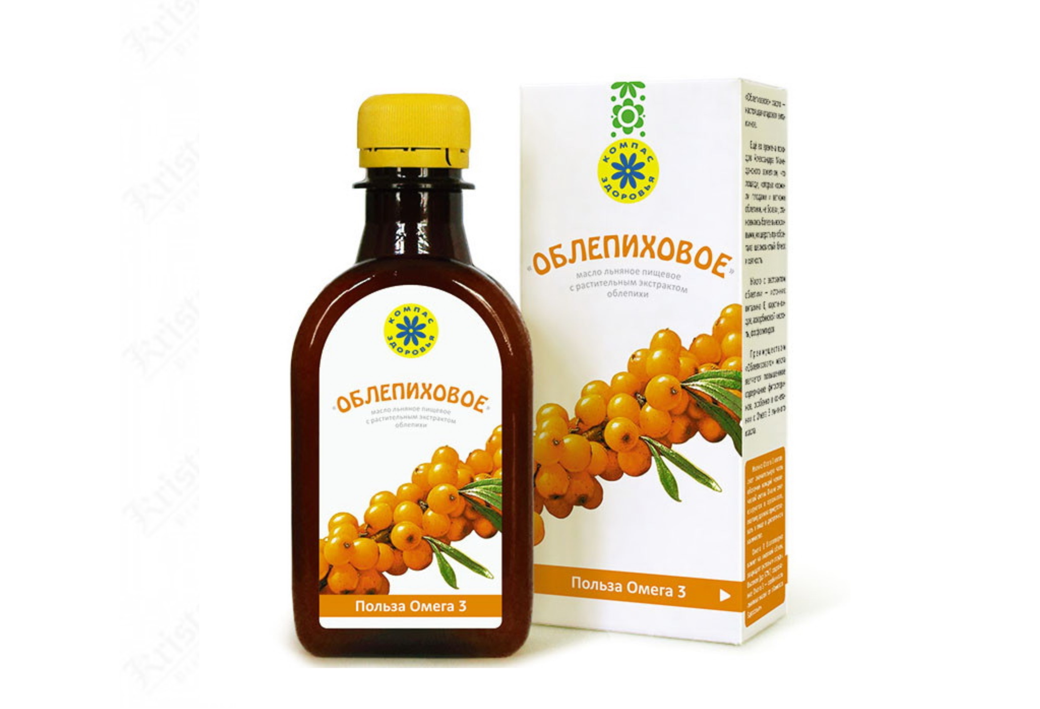 Льна масло Облепиховое пищевое, 200 мл