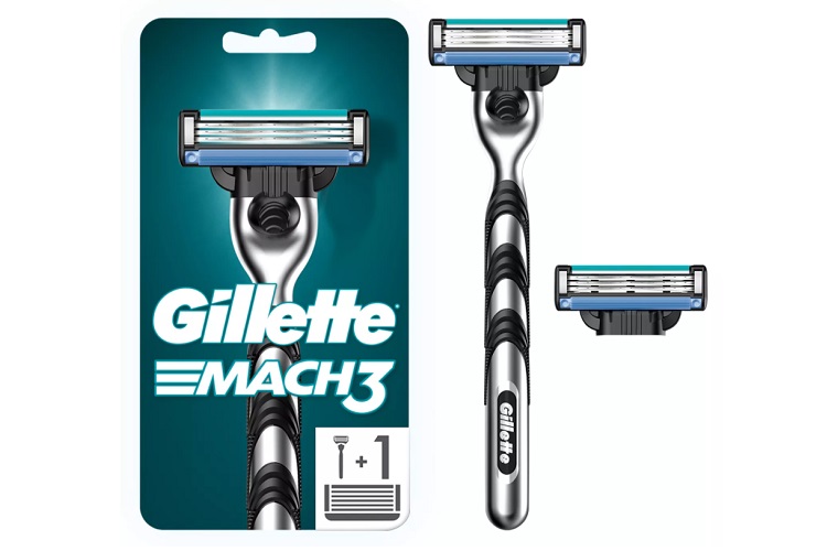 Бритва GILLETTE mach3 с 2 сменными кассетами