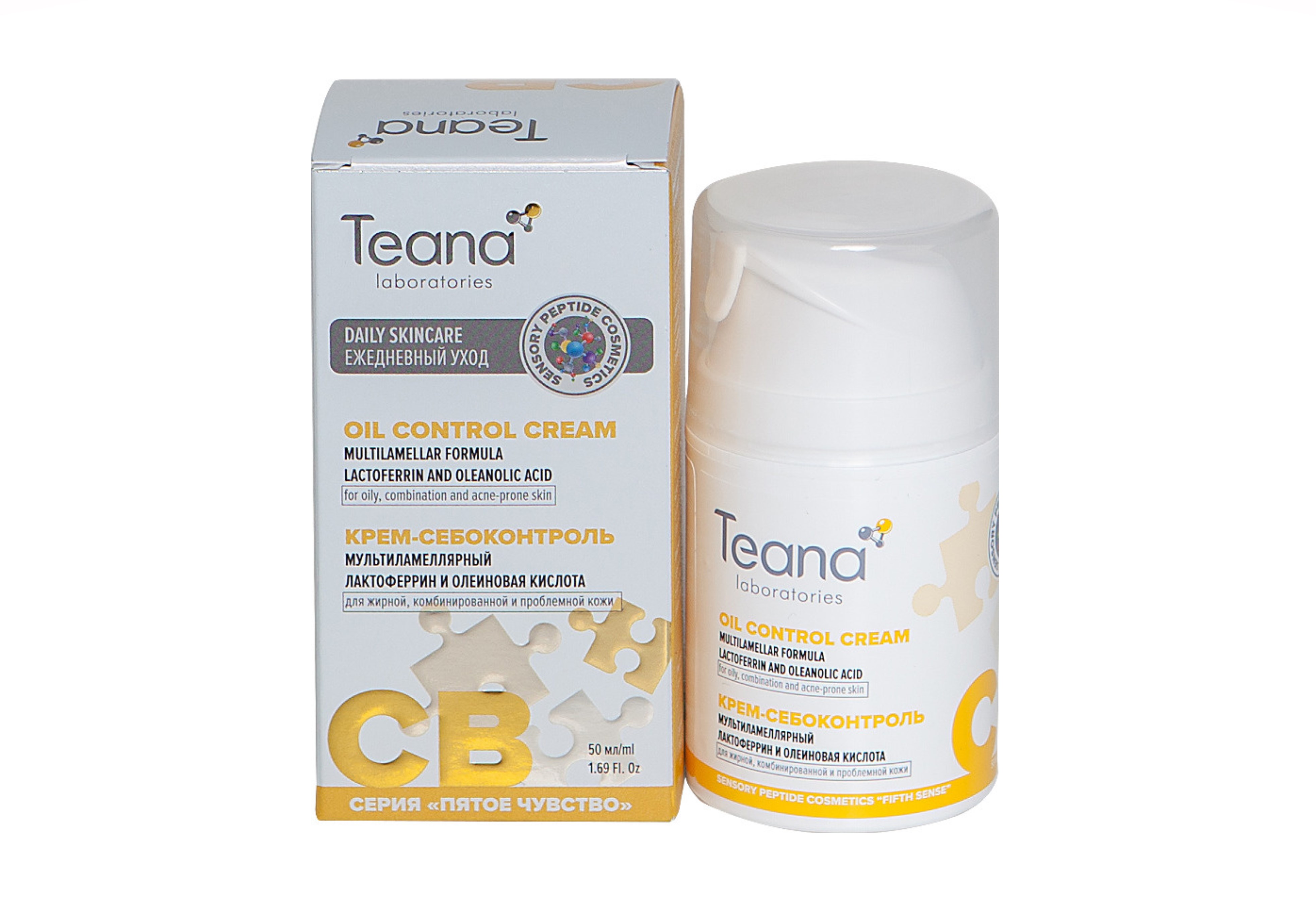 Крем-себоконтроль д/лица Teana laboratories мультиламеллярный СВ д/комб/проб кожи, 50 мл