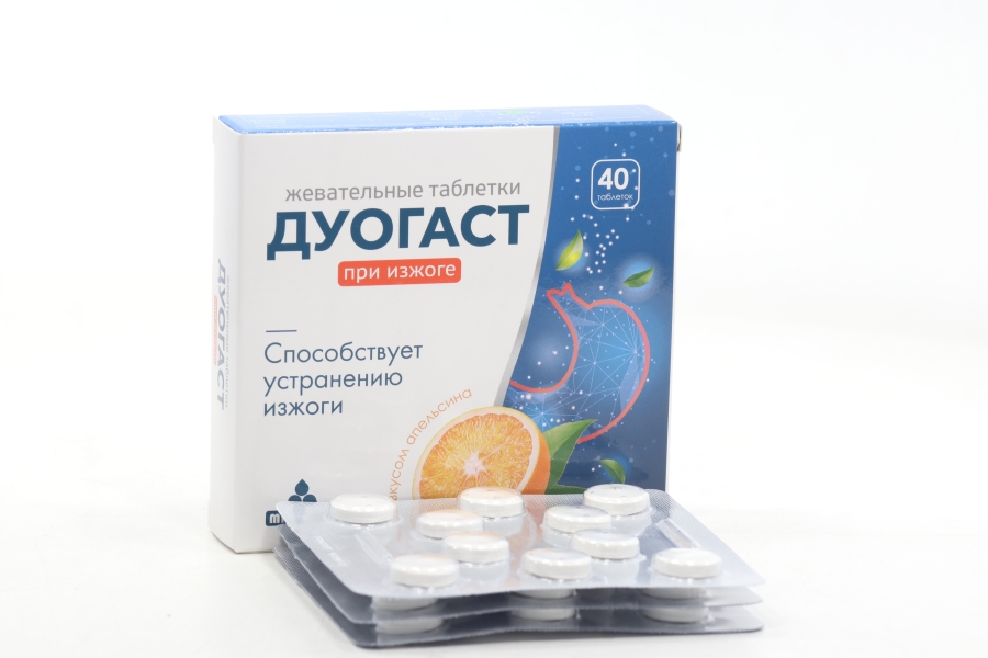 Дуогаст, 1 000 мг, 40 шт, таблетки