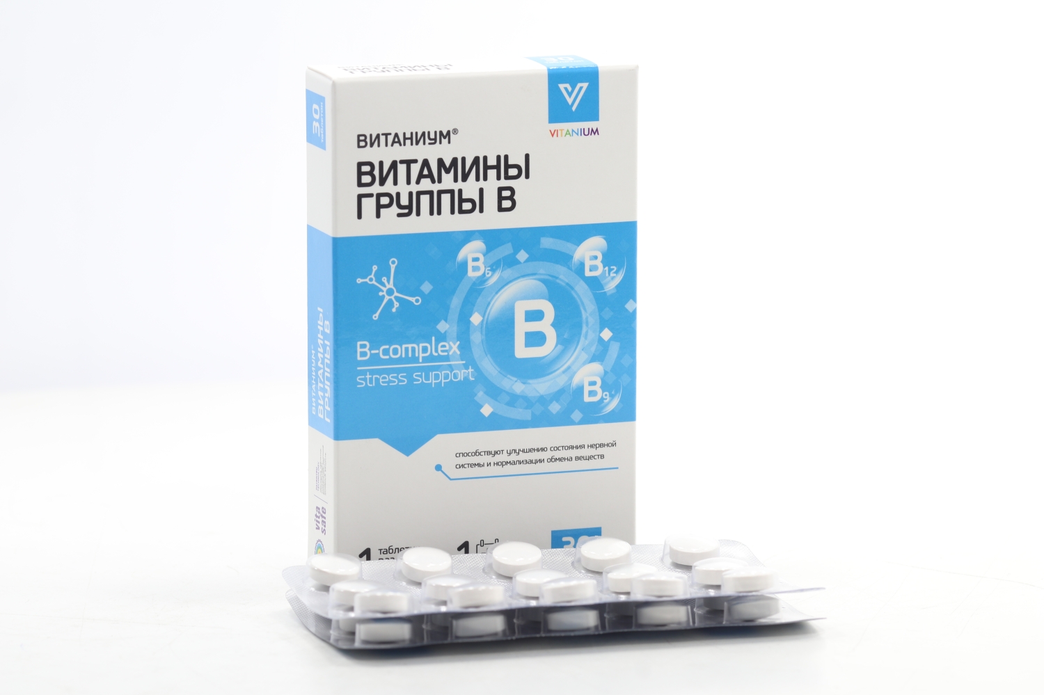Витамины группы В Витаниум, 30 шт, таблетки