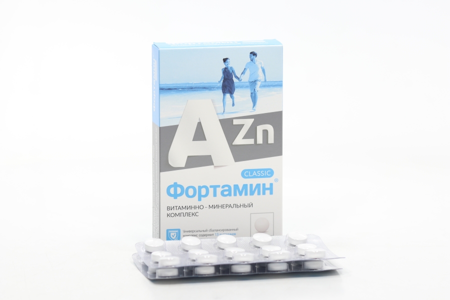 Витаминно-Минеральный компл Фортамин от А до Цинка классик, 30 шт, таблетки