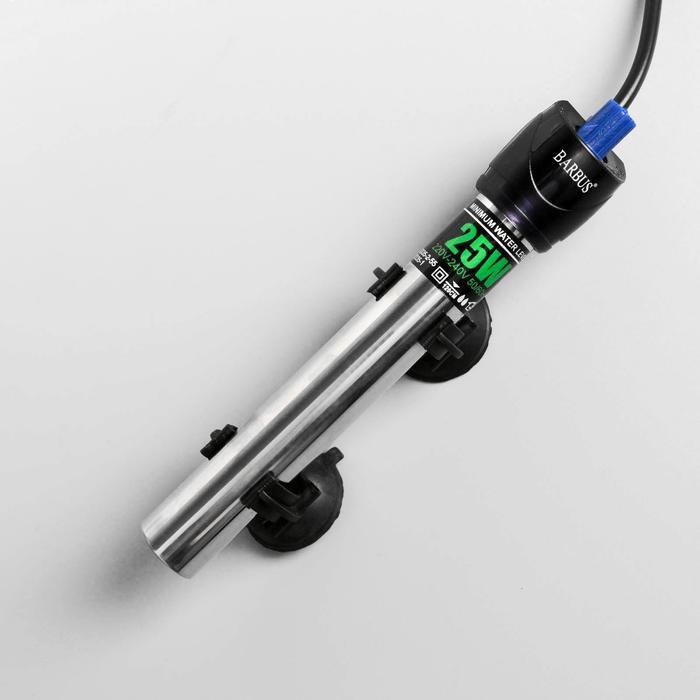 Обогреватель металлический BARBUS HEATER 008 с терморегулятором, 25 Вт, электрошнур 150 см