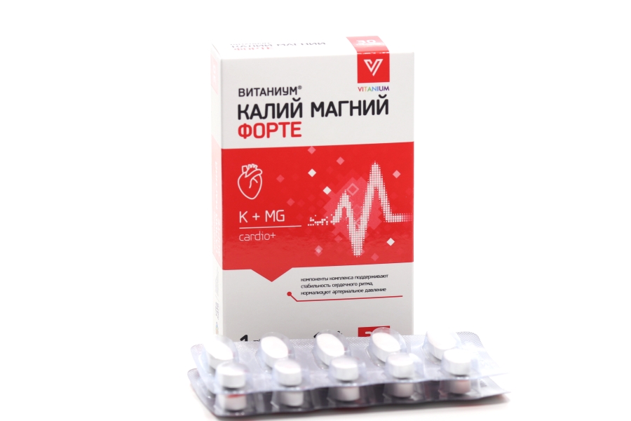 Калий Магний Форте Витаниум, 30 шт, таблетки