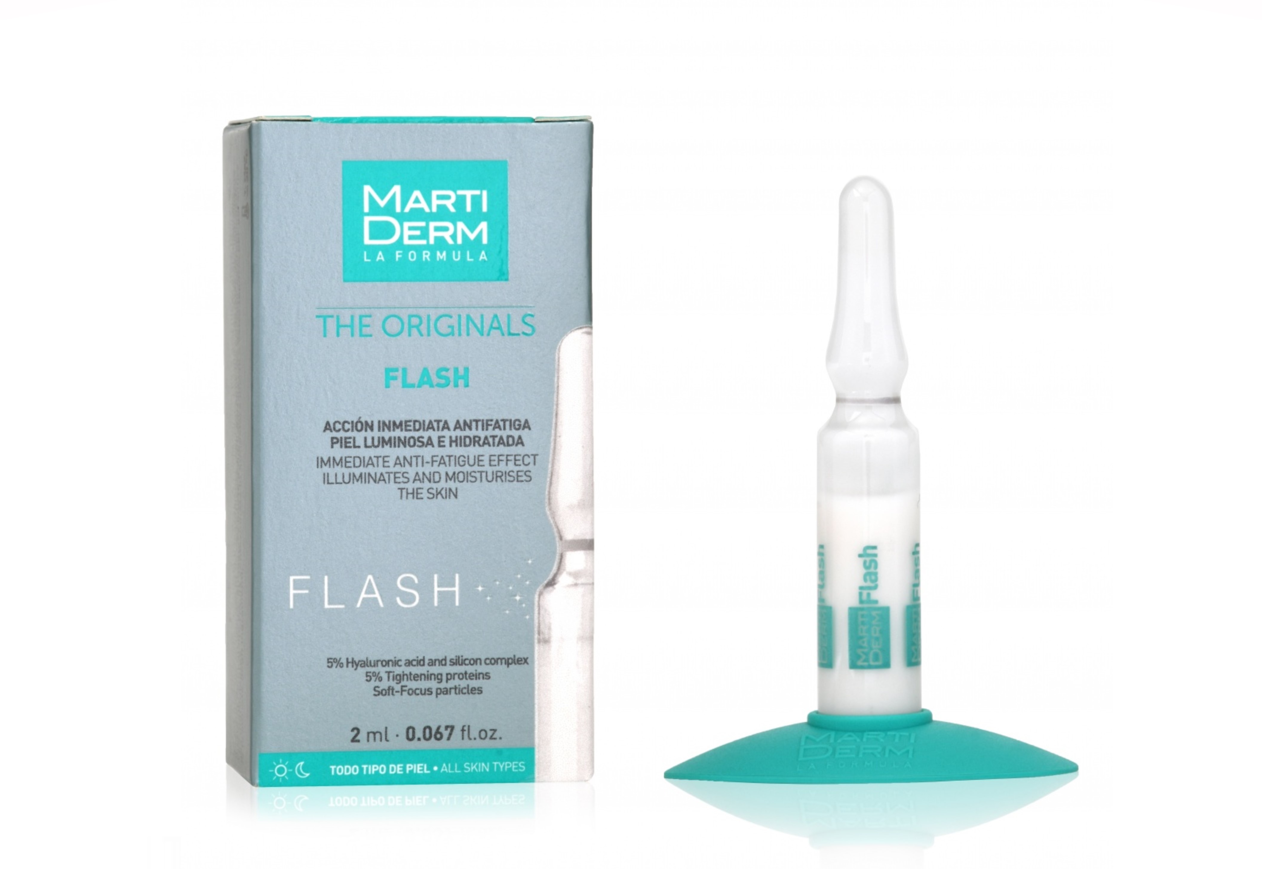Ампулы MartiDerm Flash д/лица/шеи/декольте д/всех типов кожи, 2 мл