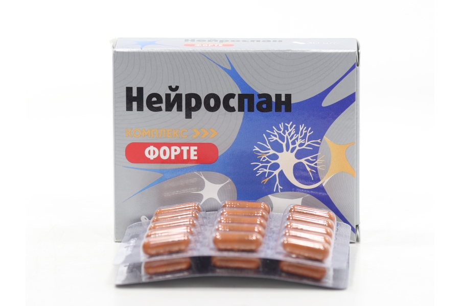 Нейроспан Форте комплекс д/нервных волокон, 420 мг, 30 шт, капсулы