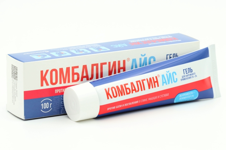 Комбалгин Айс 5%+3%, 100 г, гель для наружного применения ПромоМед