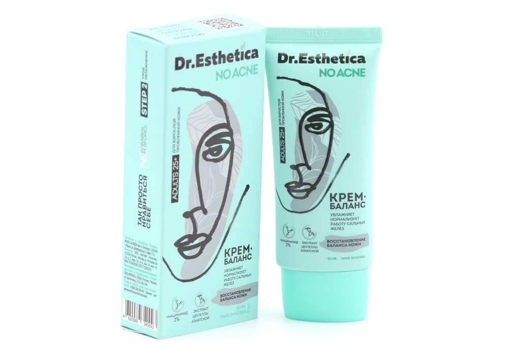 Крем-баланс DR Esthetica No Acne Adults, 50 мл