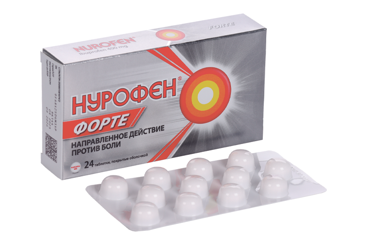 Нурофен Форте 400 мг, 24 шт, таблетки покрытые оболочкой