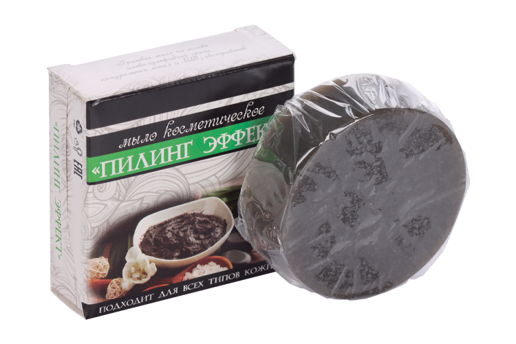 Мыло Пилинг эффект натуральное д/всех типов кожи, 90 г