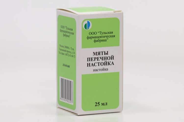 Мяты перечной, 25 мл, настойка