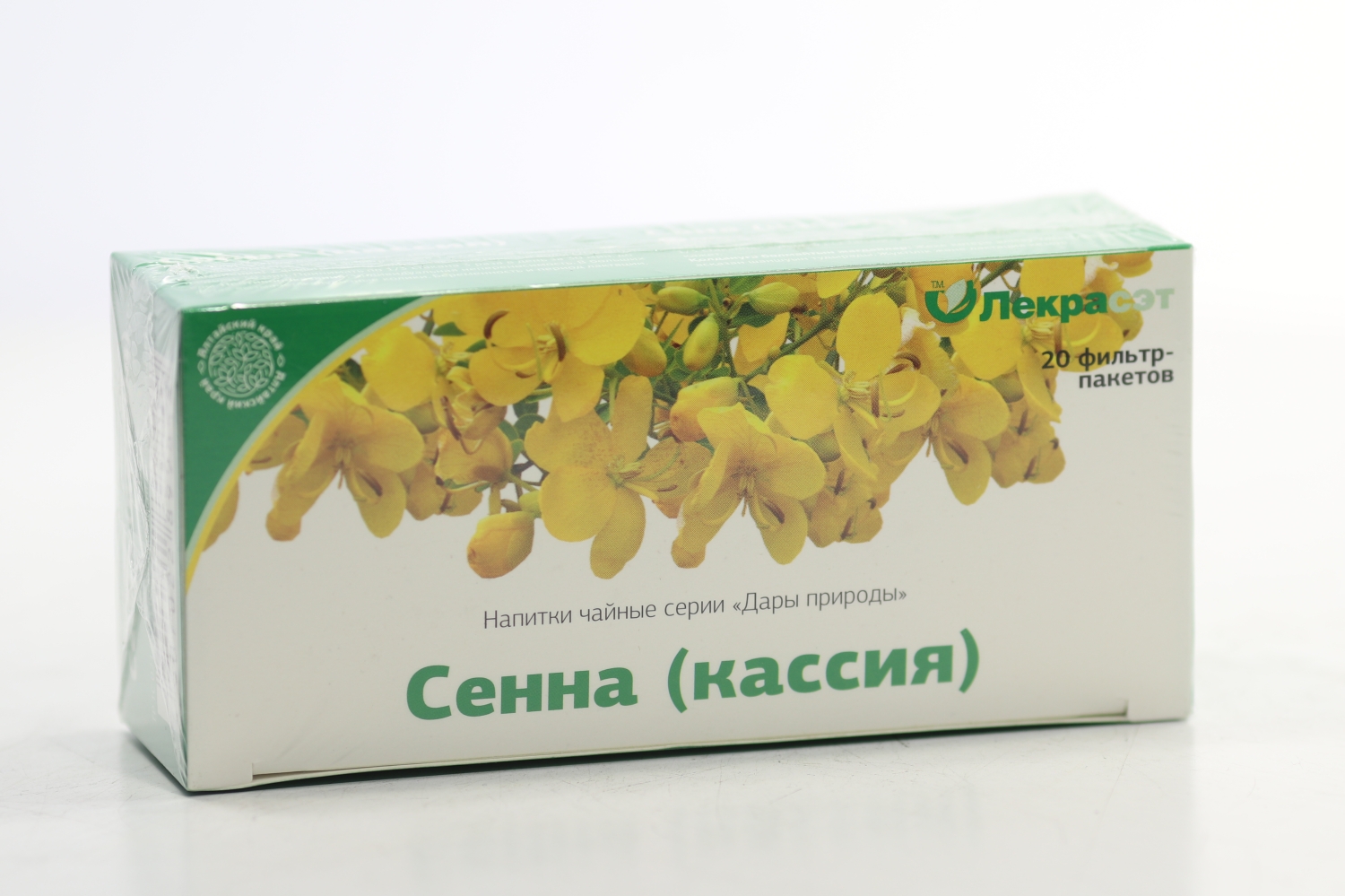 Напиток чайный Дары природы Сенны (касии) лист, 1,5 г, 20 шт, ф/п