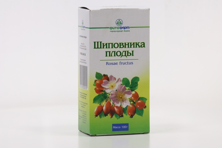 Шиповника плод, 100 г, сырье растительное