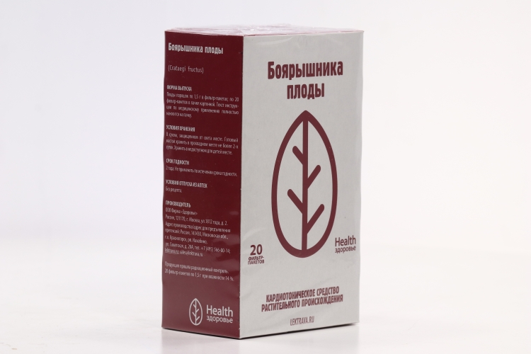 Боярышника плоды, 1,5 г, 20 шт