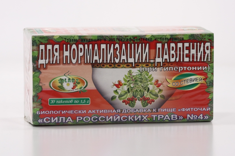 Фиточай №4 д/нормализации давления, 1,5 г, 20 шт