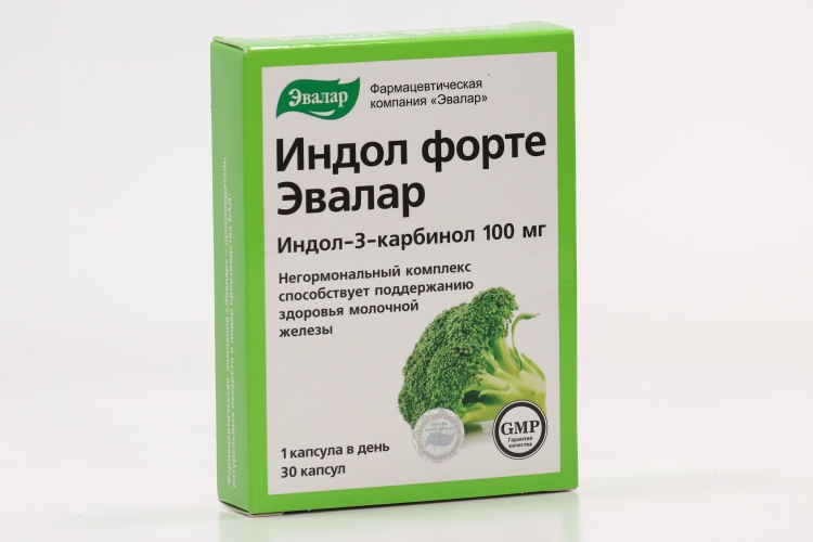 Индол форте, 0,23 г, 30 шт, капсулы