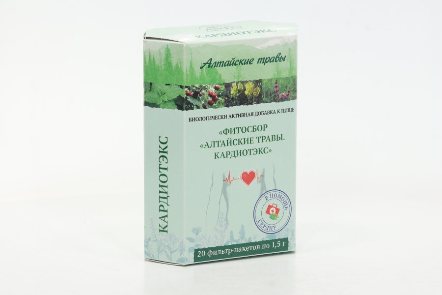 Кардиотэкс Алтайские травы фитосбор, 1,5 г, 20 шт