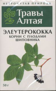 Элеутерококка корни с шиповником серии Алтай, 50 г