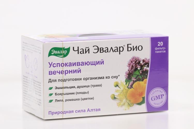Чай Эвалар Био Успокаивающий вечерний, 2 г, 20 шт