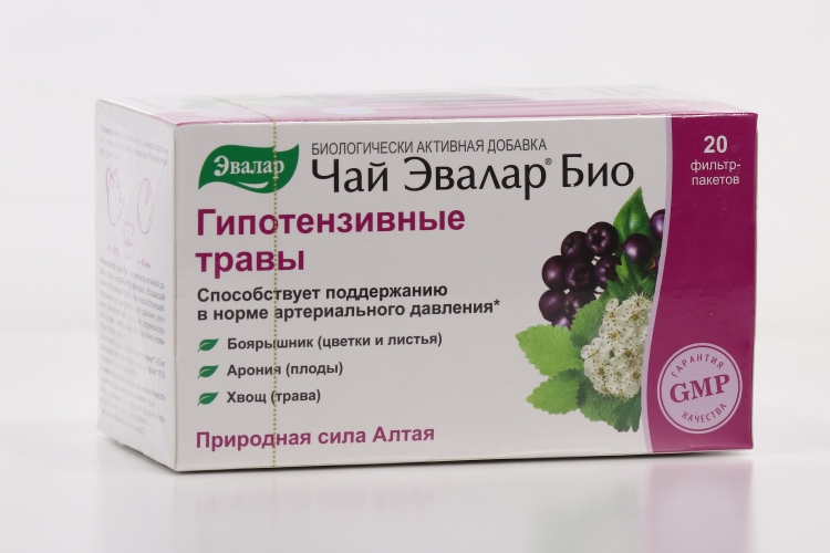 Чай Эвалар Био Гипотензивные травы, 1,5 г, 20 шт