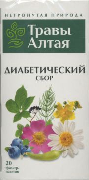 Диабетический сбор серии Алтай, 1,5 г, 20 шт