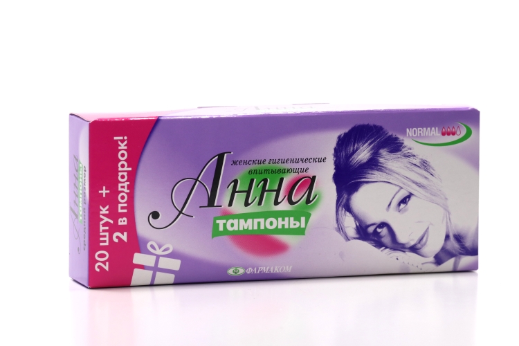 Тампоны Анна новинка средн размер, 20 шт, +2 в подарок