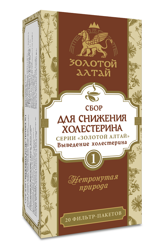 Холестатин фитосбор №1 Золотой Алтай антисклеротический эффект, 1,5 г, 20 шт