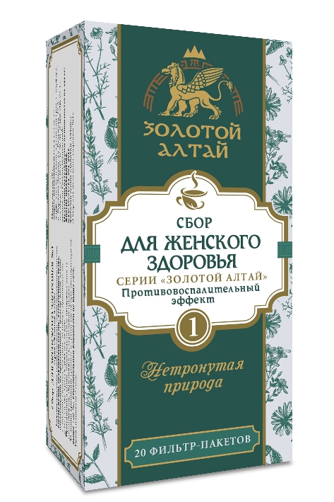 Для женского здоровья сбор №1 Золотой Алтай противовоспалительный эффект, 1,5 г, 20 шт
