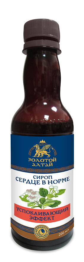 Сироп Золотой Алтай Сердце в норме, 200 мл