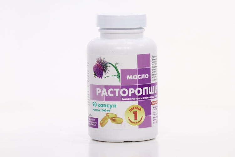 Расторопша масло 1360 мг, 90 шт, капсулы