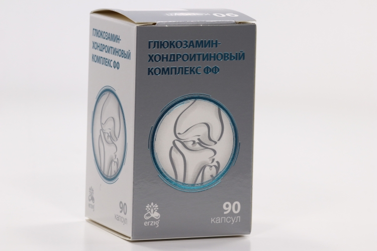 Глюкозамин-хондроитиновый комплекс ФФ, 400 мг, 90 шт, капсулы