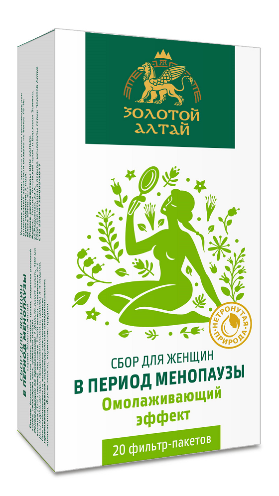 Сбор Золотой Алтай для женщин в период менопаузы, 1,5 г, 20 шт