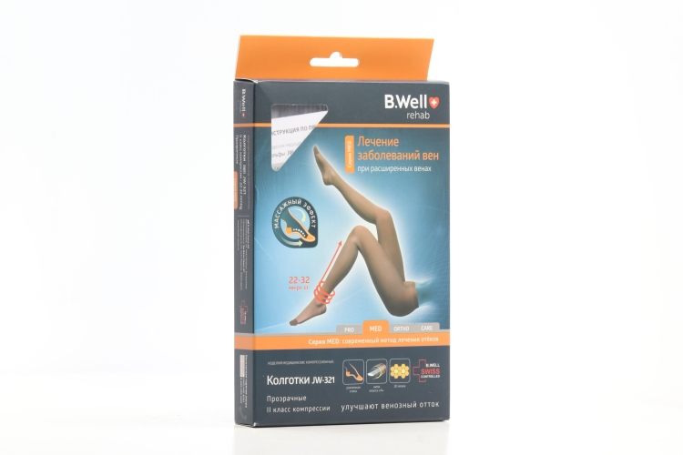 Колготки B Well компр MED 2 класс  JW-321 р 3 черн