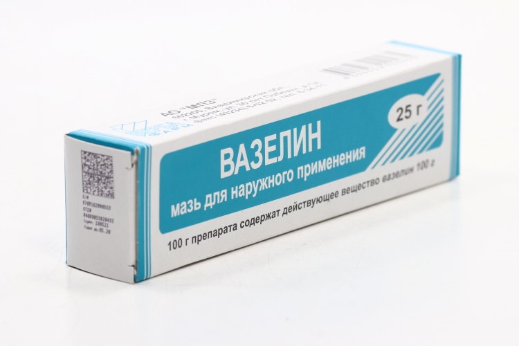Вазелин, 25 г, мазь для наружного применения