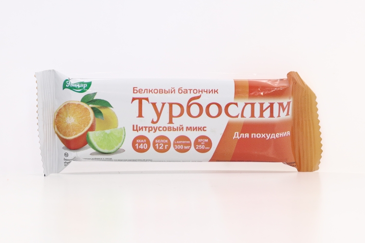 Батончик Турбослим цитрусовый микс, 50 г