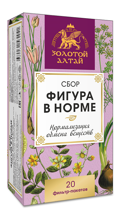 Сбор Золотой Алтай Фигура в норме, 1,5 г, 20 шт