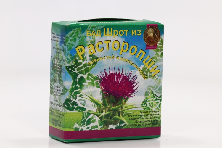 Расторопши шрот пятнистой, 100 г, сырье измельченное