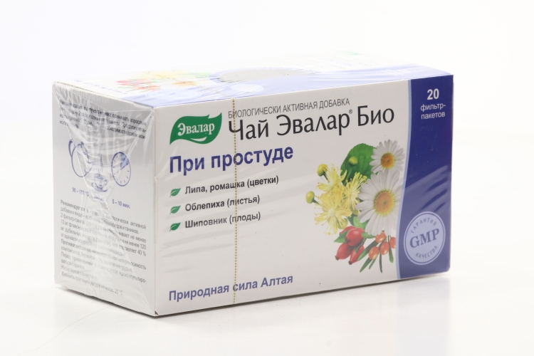 Чай Эвалар Био при простуде, 1,5 г, 20 шт, ф/п