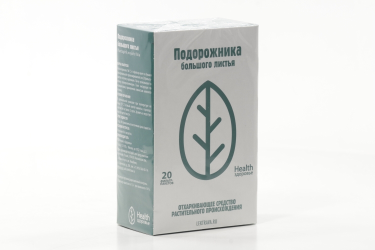 Подорожника большого лист ф/п, 1,5 г, 20 шт
