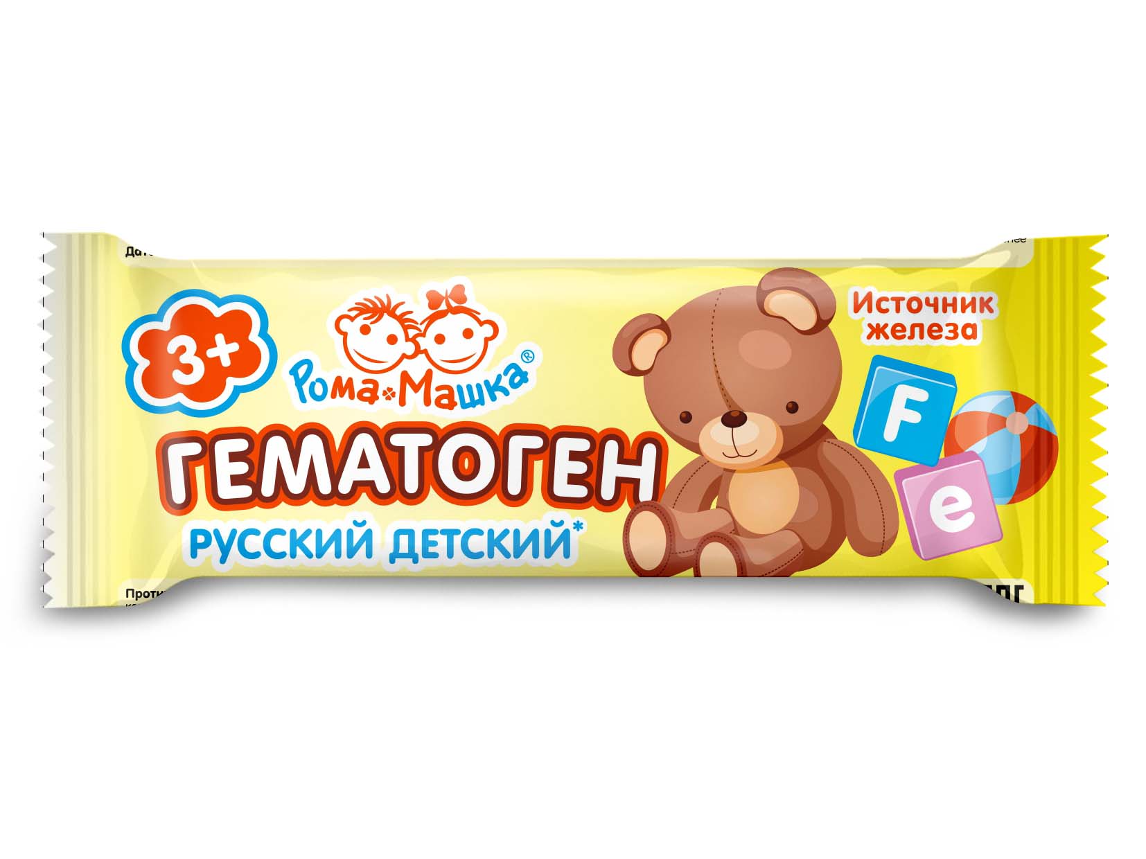 Гематоген детский Рома+Машка, 25 г